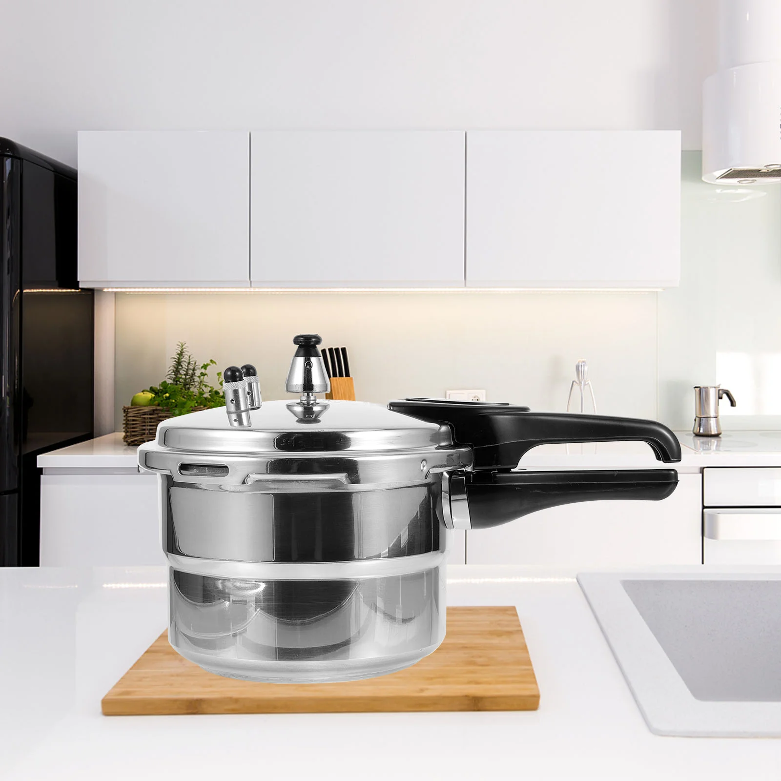 Stainless Steel Pressure Cooker Cookers Steamer Vegetables Pot Canning Induction Gas Stoves Small
Stainless Steel Pressure Cooker Cookers Steamer Vegetables Pot Canning Induction Gas Stoves Small