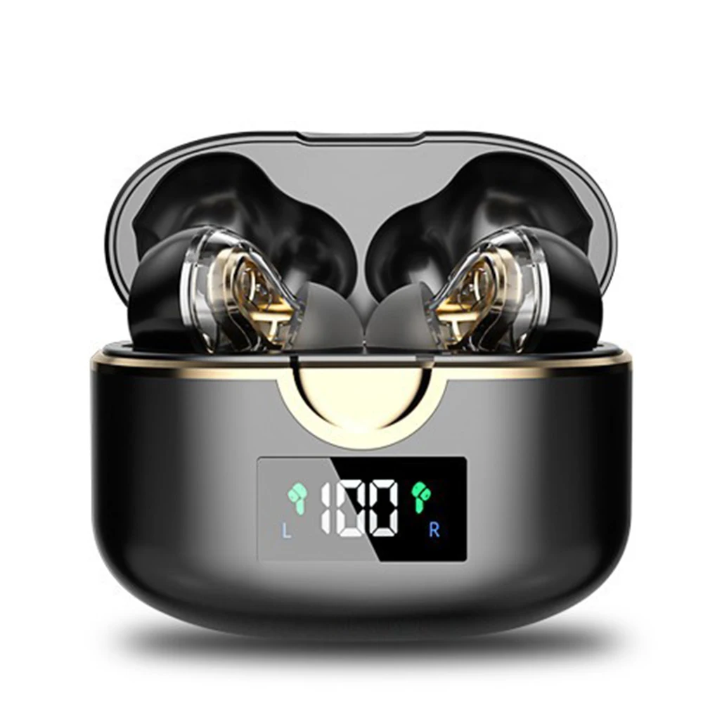 T22 TWS wireless bluetooth headset display double moving coil four speakers bluetooth headset bass
T22 TWS wireless bluetooth headset display double moving coil four speakers bluetooth headset bass