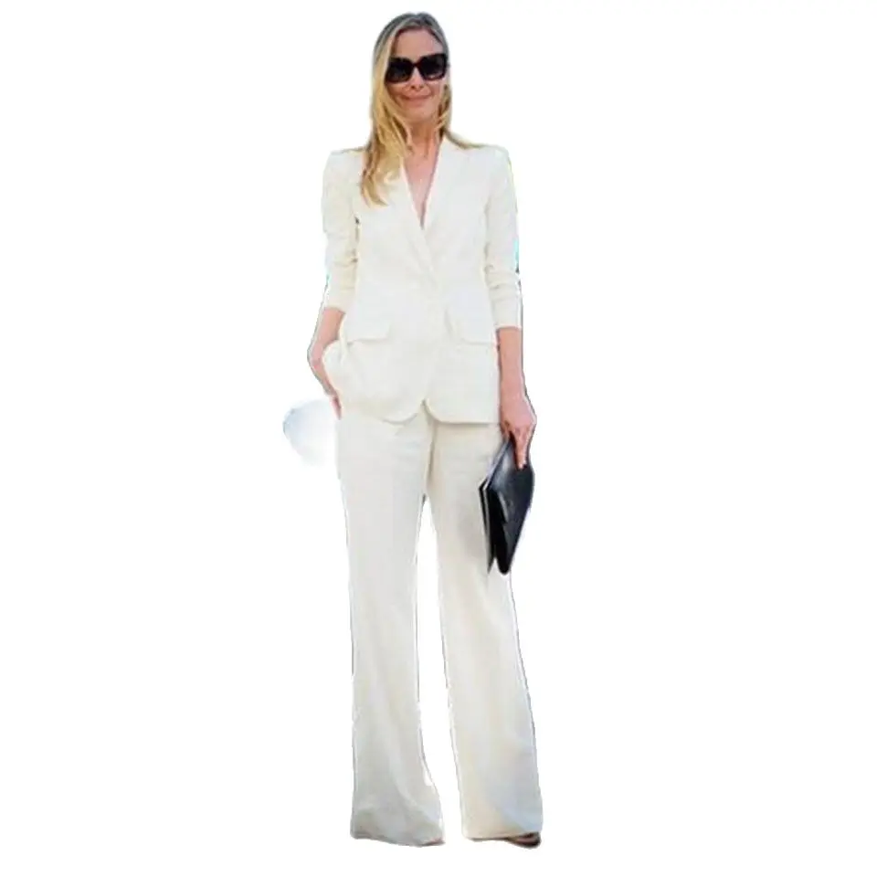 Womens Formal Pantsuits Custom Made White Women Ladies Fashion Office Business Tuxedos Jacket+Pants Business Pant Suits
Womens Formal Pantsuits Custom Made White Women Ladies Fashion Office Business Tuxedos Jacket+Pants Business Pant Suits