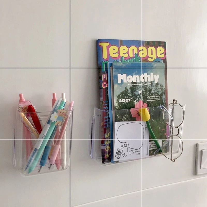 Женская коробка для хранения, акриловый Органайзер для общежития, без пробивки отверстий, стенная стойка для студентов, спальни, держатель 
Женская коробка для хранения, акриловый Органайзер для общежития, без пробивки отверстий, стенная стойка для студентов, спальни, держатель