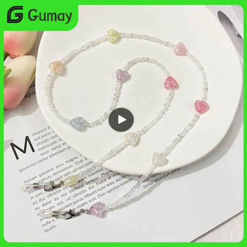 Love Beads Eyewear Cord Holder Eyeglasses Mask Chains Mask Chain Anti-lost Mask Rope Mask Hanging Sunglasses Lanyards Home Decor
Love Beads Eyewear Cord Holder Eyeglasses Mask Chains Mask Chain Anti-lost Mask Rope Mask Hanging Sunglasses Lanyards Home Decor