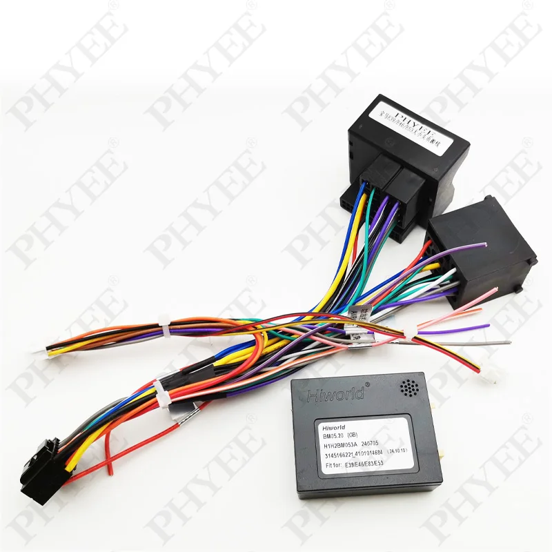 Адаптер жгута проводов с декодером шины CAN, 16-контактная вилка к Quadlock Гнездовой разъем H-MTD, автомобильный кабель Android для BMW E39 E46
Адаптер жгута проводов с декодером шины CAN, 16-контактная вилка к Quadlock Гнездовой разъем H-MTD, автомобильный кабель Android для BMW E39 E46