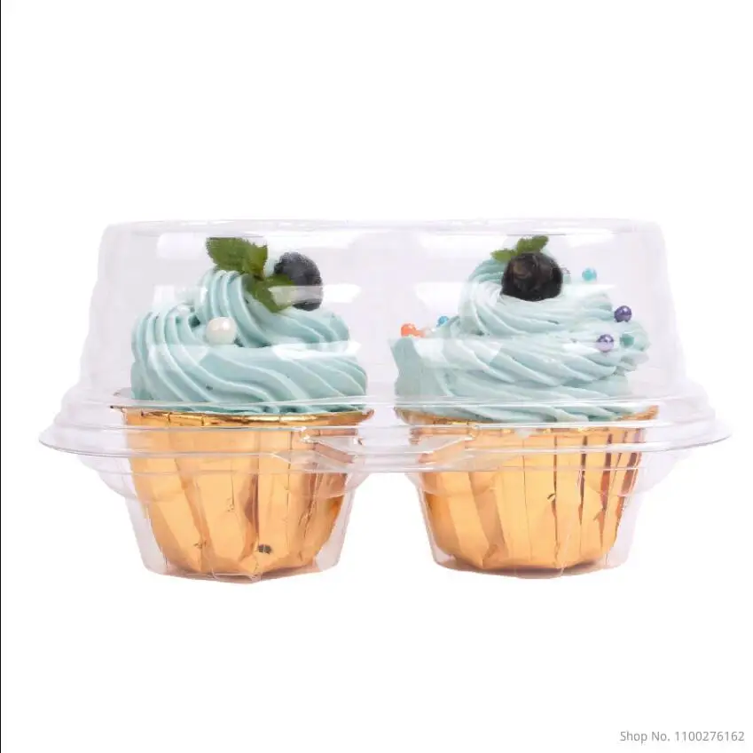 50pcs 2 Holes Cupcake Food Container Clear Plastic Baking Packaging Mousse Cake Box
50pcs 2 Holes Cupcake Food Container Clear Plastic Baking Packaging Mousse Cake Box