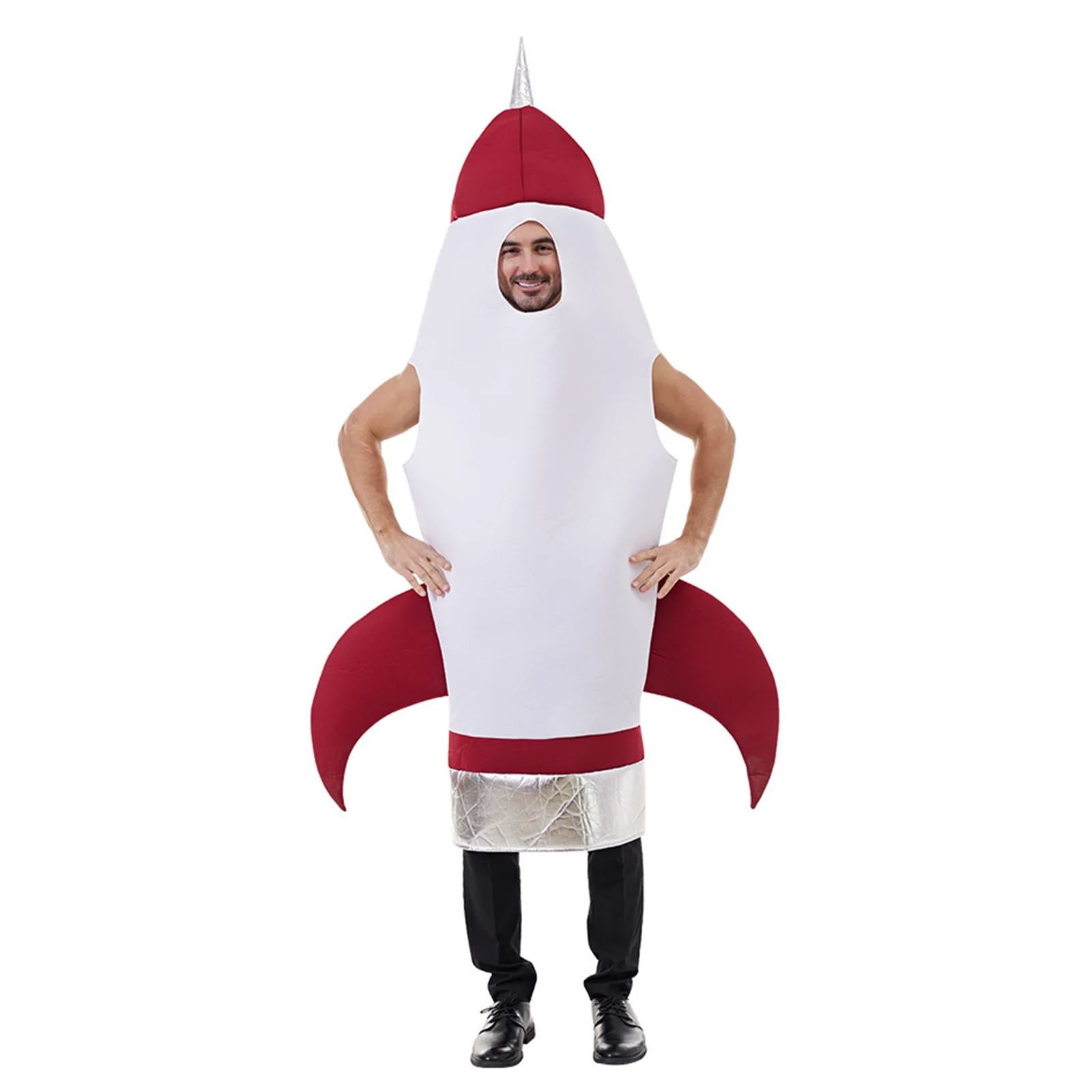 Funny Rocket Cosplay Costume Spaceman Suit Light Halloween Jumpsuit Fancy Party Festival Dance Dress Costume Adult One size
Funny Rocket Cosplay Costume Spaceman Suit Light Halloween Jumpsuit Fancy Party Festival Dance Dress Costume Adult One size