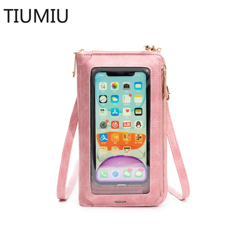 TIUMIUScreen Touchable Phone Bag For Women Shoulder Messenger Bags Crossbody Wallet Card Holder Coin Purse Female Handbag
TIUMIUScreen Touchable Phone Bag For Women Shoulder Messenger Bags Crossbody Wallet Card Holder Coin Purse Female Handbag