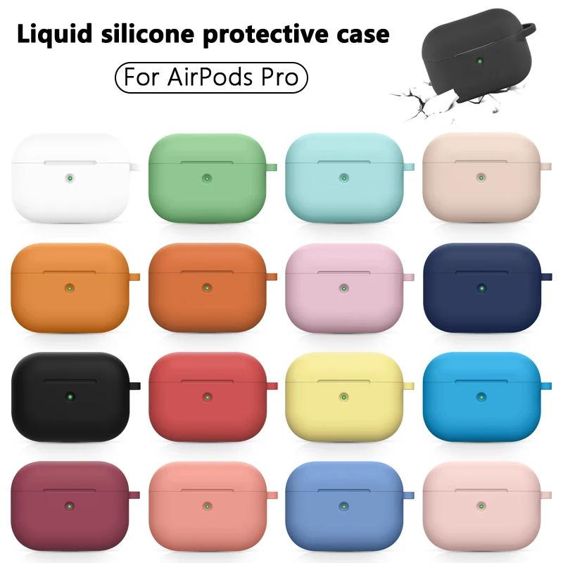 Cases For Apple Airpods Pro Wireless Bluetooth Earphone Cover For Air Pods Pro Case Anti-fall Silicone Cover headset Accessories 
Cases For Apple Airpods Pro Wireless Bluetooth Earphone Cover For Air Pods Pro Case Anti-fall Silicone Cover headset Accessories