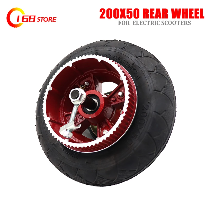 200x50 Inflatable tire tube /solid tyre with alloy rim 8 inch rear Wheels With Drive Gear+brake+axle kit for Electric scooter
200x50 Inflatable tire tube /solid tyre with alloy rim 8 inch rear Wheels With Drive Gear+brake+axle kit for Electric scooter