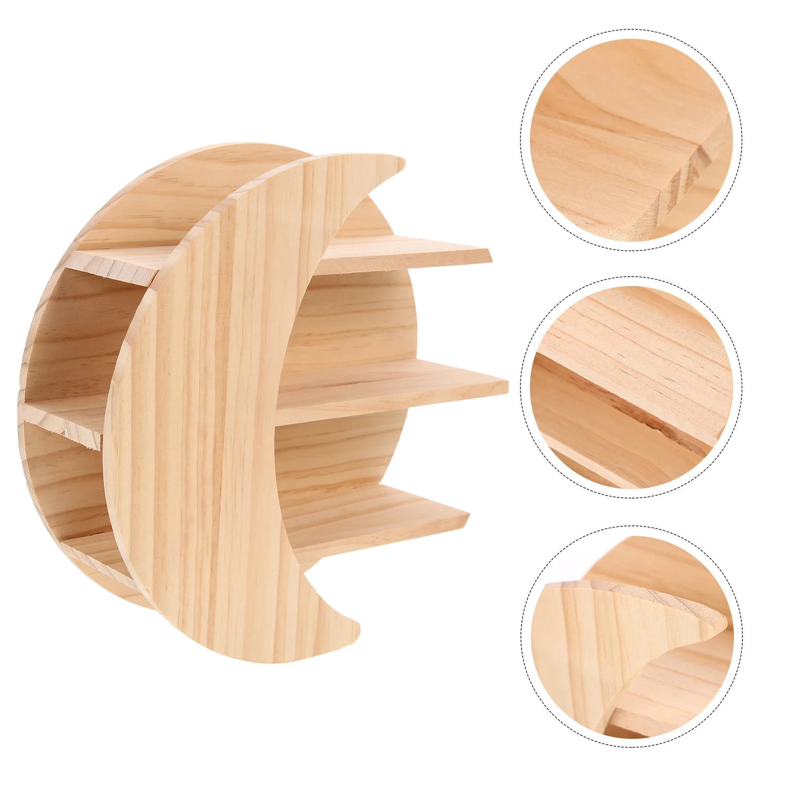 Moon Corner Wall Shelves Multi-function Rack Decorative Decorations Wall-mounted Floating Shelf Wooden
Moon Corner Wall Shelves Multi-function Rack Decorative Decorations Wall-mounted Floating Shelf Wooden