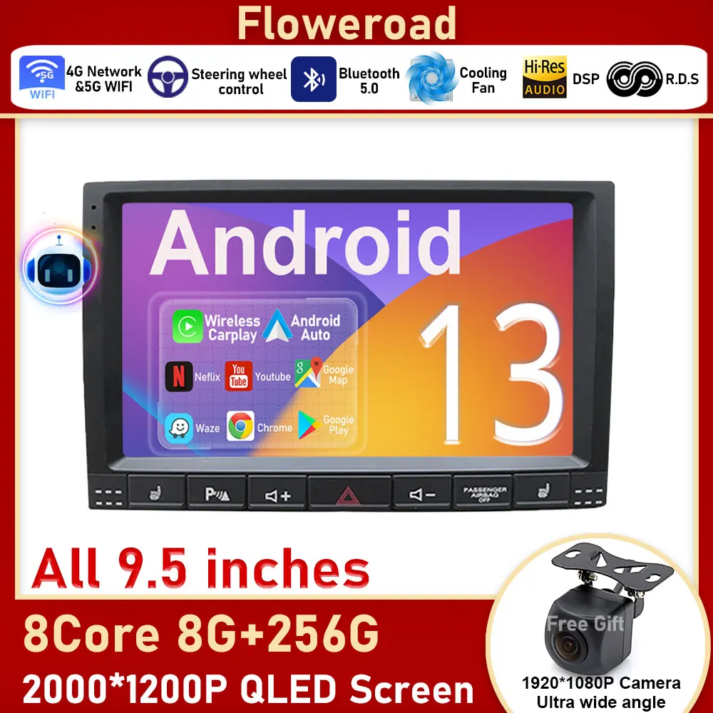 8GB+256GB For Volkswagen VW Touareg GP 2002 - 2010 Car Intelligent Multimedia Video Player Navigation Radio Android Auto No 2din
8GB+256GB For Volkswagen VW Touareg GP 2002 - 2010 Car Intelligent Multimedia Video Player Navigation Radio Android Auto No 2din