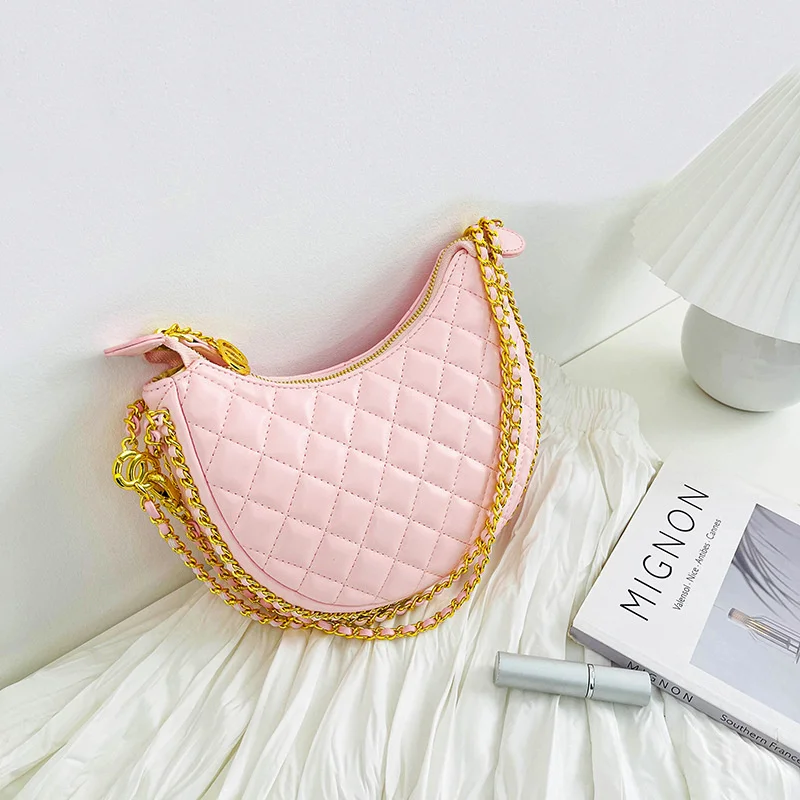 Летняя сумка для подмышек, новинка 2023, модная маленькая круглая сумка с полумесяцем, сумка через плечо с цепочкой и стразами
Летняя сумка для подмышек, новинка 2023, модная маленькая круглая сумка с полумесяцем, сумка через плечо с цепочкой и стразами