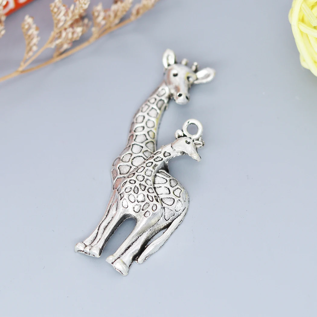 5 шт. подвески в виде жирафа, античное посеребренное покрытие, античная бронза, подвеска для браслета, Ювелирная фурнитура 
5 шт. подвески в виде жирафа, античное посеребренное покрытие, античная бронза, подвеска для браслета, Ювелирная фурнитура