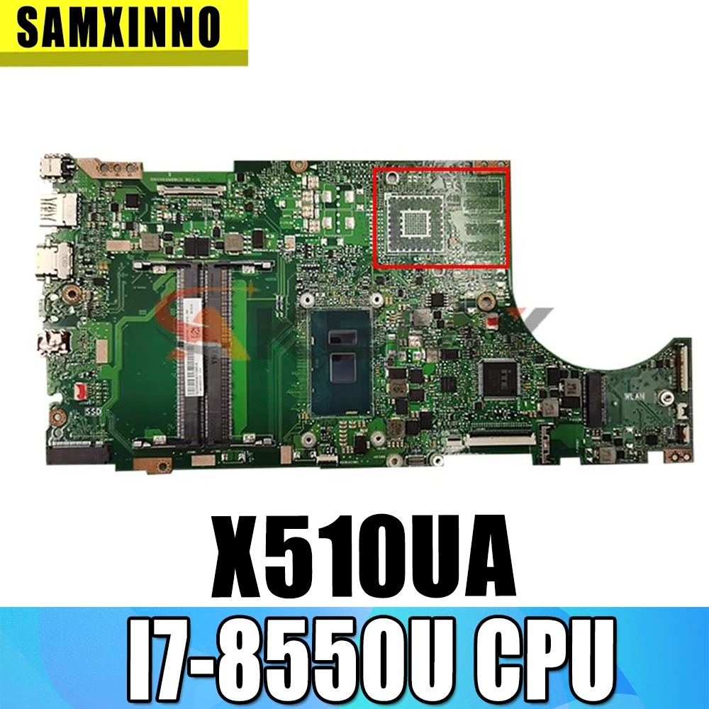 Материнская плата X510UA для ноутбука ASUS X510UNR X510URO S5100UR S5100U X510UQ x510u, оригинальная протестированная материнская плата для ноутбука I7-8550U
Материнская плата X510UA для ноутбука ASUS X510UNR X510URO S5100UR S5100U X510UQ x510u, оригинальная протестированная материнская плата для ноутбука I7-8550U