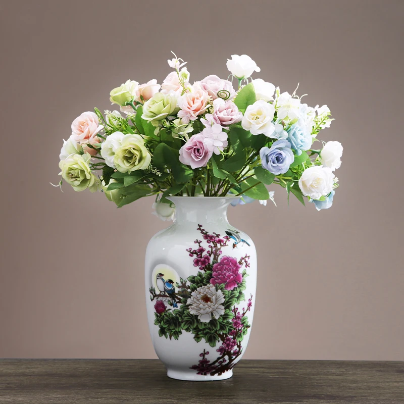 Jingdezhen Ceramic Vase Moon Bird Porcelain Vase Modern Living Room Flower Arrangement Home TV Cabinet Decorations
Jingdezhen Ceramic Vase Moon Bird Porcelain Vase Modern Living Room Flower Arrangement Home TV Cabinet Decorations