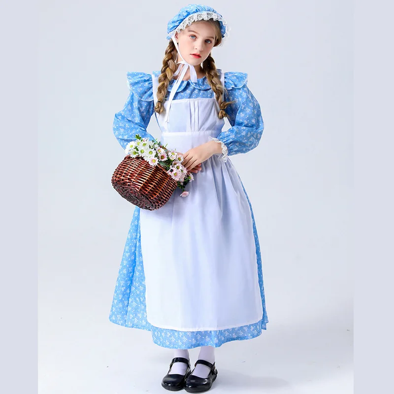 Children's Cosplay Little Girl Dress Selling Matches Girl Colonial Stage Costume Prairie Pilgrim Costume
Children's Cosplay Little Girl Dress Selling Matches Girl Colonial Stage Costume Prairie Pilgrim Costume