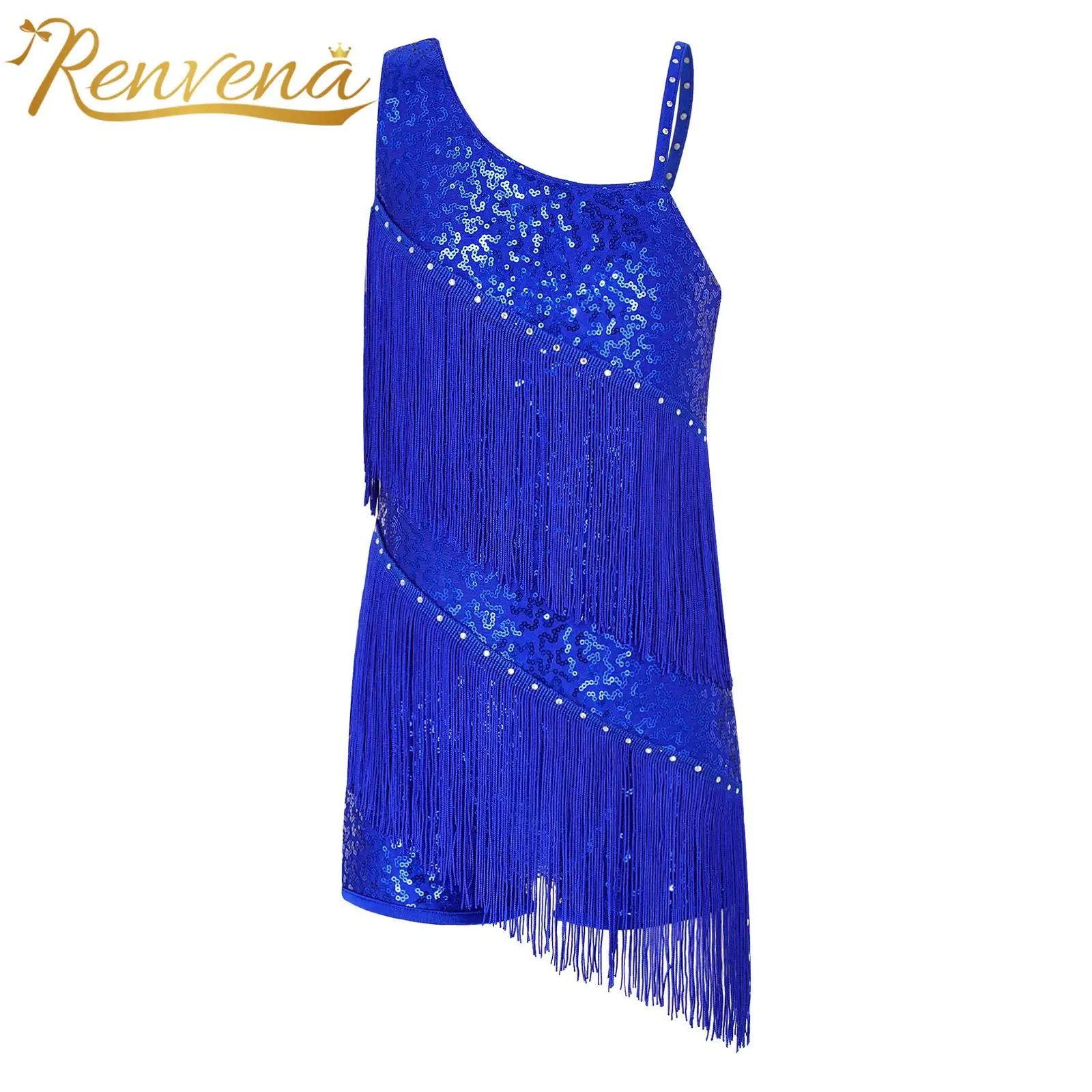 Kids Girls Tassels Latin Dance Dress Sequins Fringed Sleeveless Leotards Dress for Chacha Rumba Tango Samba Dancing Dancewear
Kids Girls Tassels Latin Dance Dress Sequins Fringed Sleeveless Leotards Dress for Chacha Rumba Tango Samba Dancing Dancewear