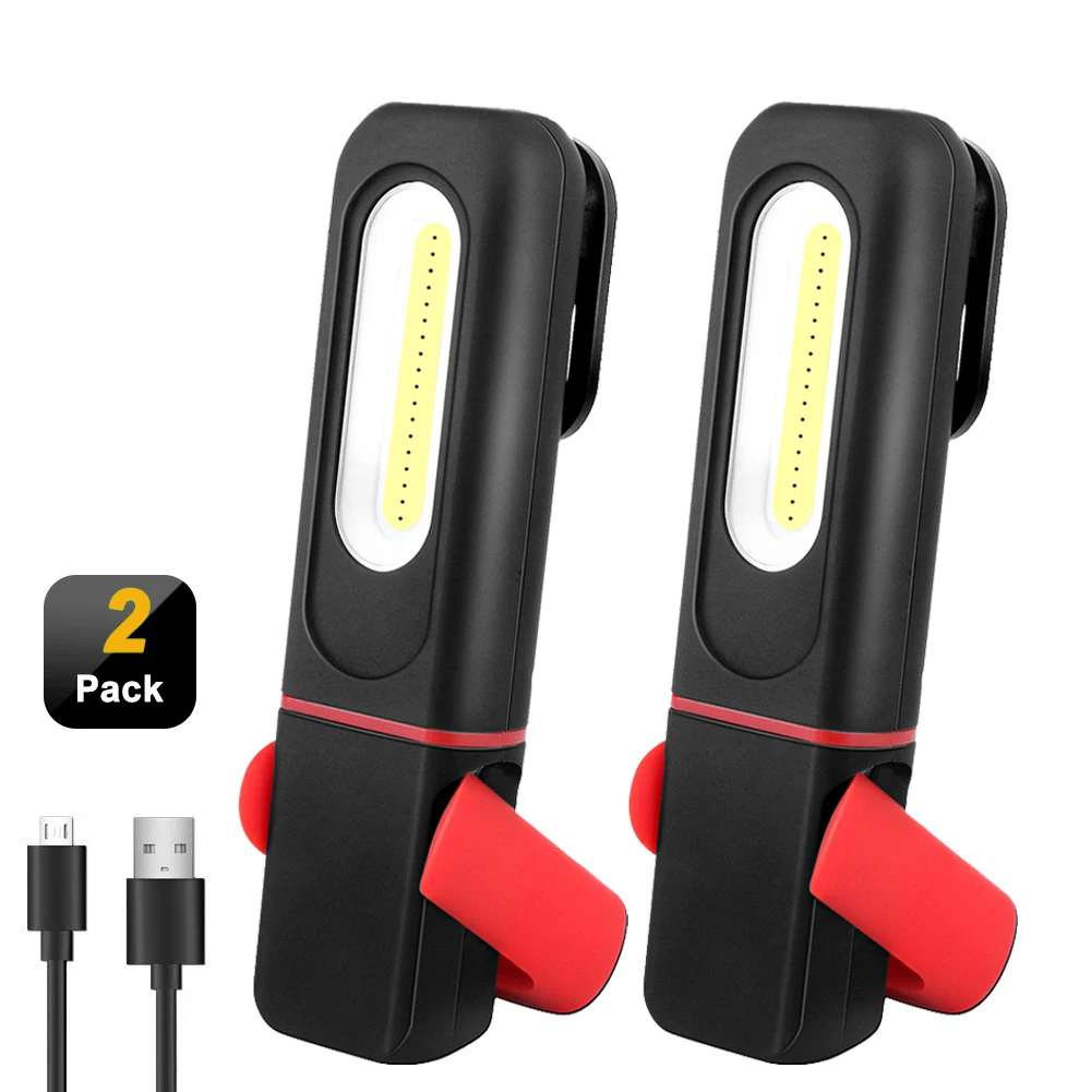 Rechargeable LED Work Light COB Car Repair Flashlight Magnetic 360 Degree Rotating Handheld Car Maintenance Light Camping Torch
Rechargeable LED Work Light COB Car Repair Flashlight Magnetic 360 Degree Rotating Handheld Car Maintenance Light Camping Torch