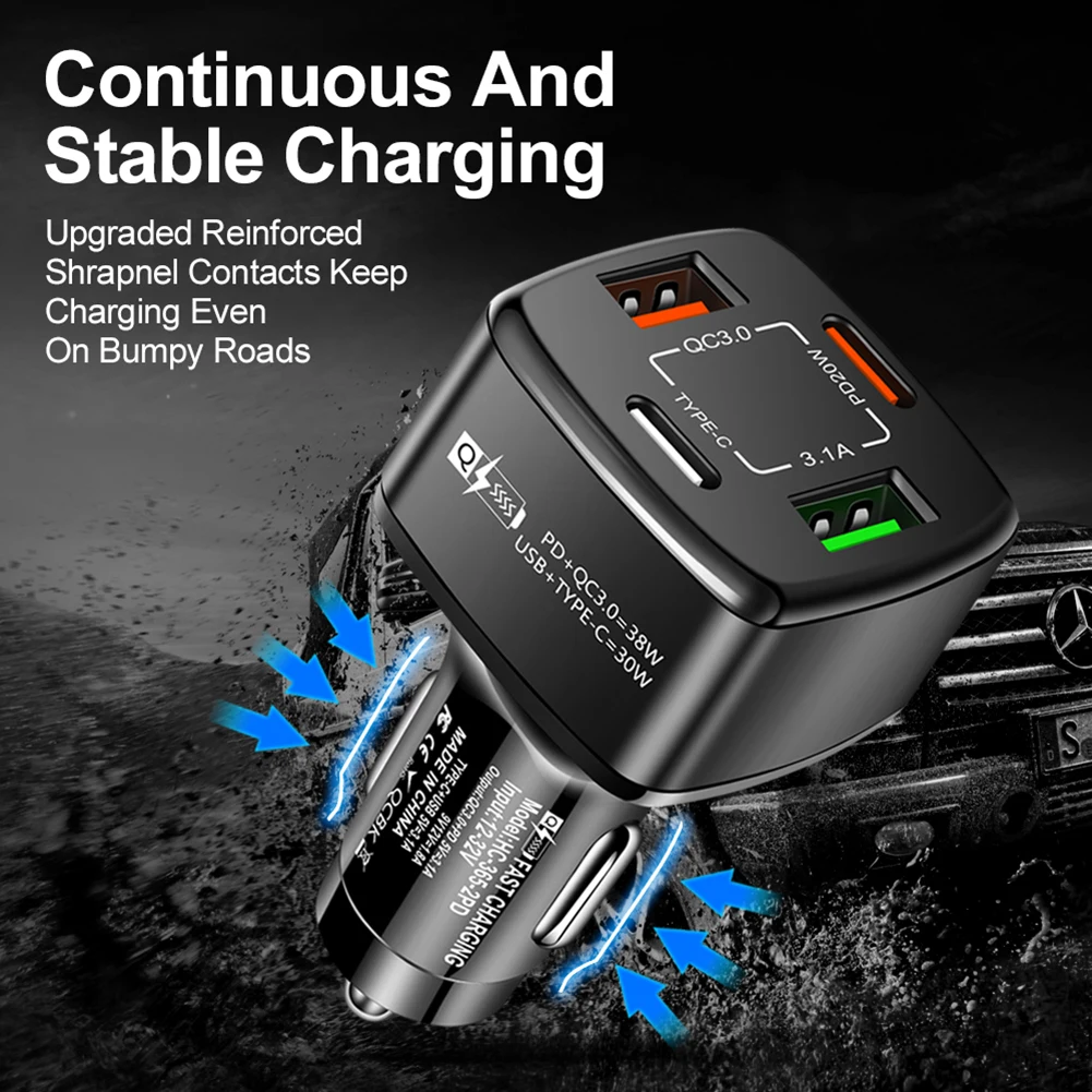 1 Pcs USB Charger For Phone Fast Charge PD 20W Type C USB Adapter Car Accessories High Quality And Durable Car Charger
1 Pcs USB Charger For Phone Fast Charge PD 20W Type C USB Adapter Car Accessories High Quality And Durable Car Charger