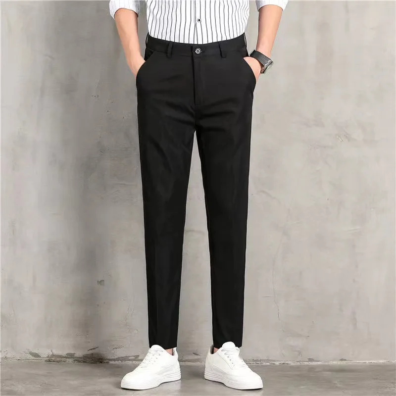 Summer New Small Trousers Men Straight Leg Casual Feet Nine Points Korean Version Of Business Pendant Pants
Summer New Small Trousers Men Straight Leg Casual Feet Nine Points Korean Version Of Business Pendant Pants