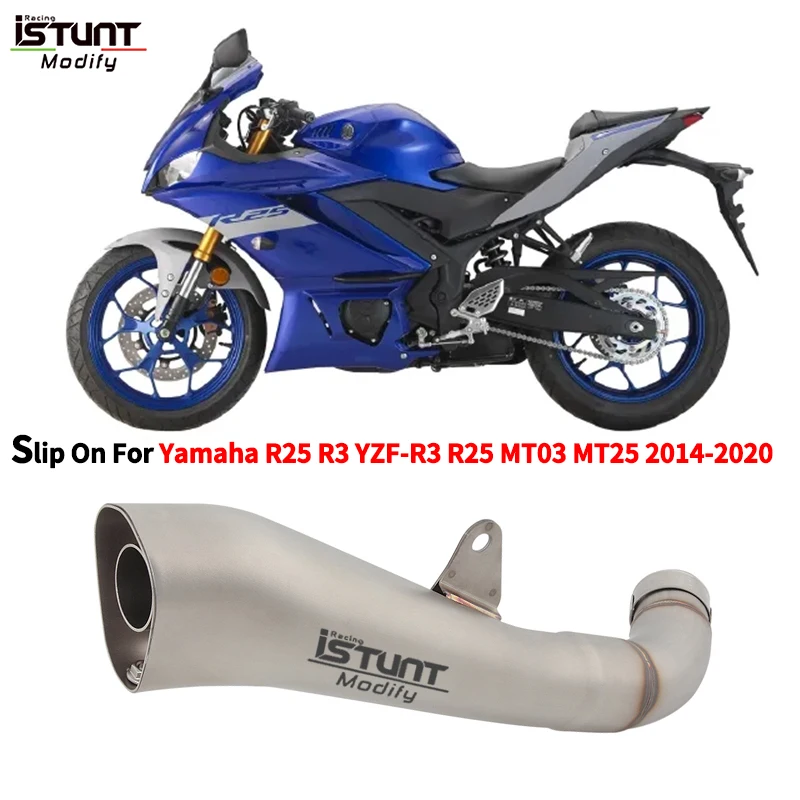 

Slip On For Yamaha YZF R25 R3 MT-03 MT03 Motorcycle GP Exhaust Escape Moto Silencer Full System Link Pipe Muffler DB Killer
