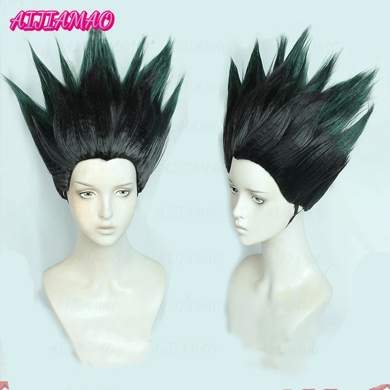 Парик для косплея из аниме Hunter x Hunter, термостойкие искусственные волосы с короткими черными и зелеными углами, с шапочкой
Парик для косплея из аниме Hunter x Hunter, термостойкие искусственные волосы с короткими черными и зелеными углами, с шапочкой