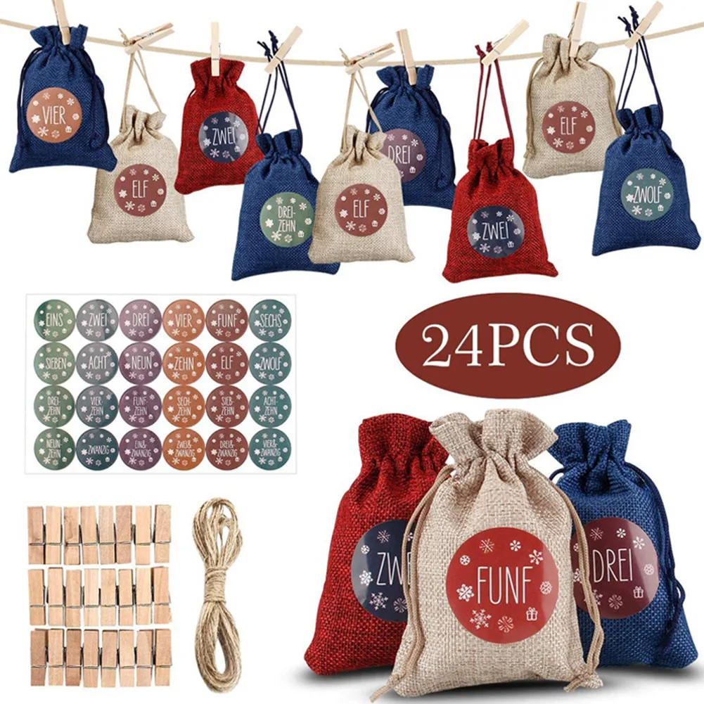 DIY Cloth Bags Gift Hanging High Quality Linen Sack Advent Bags Calendar Christmas Tree Wood 100% Brand New Xmas
DIY Cloth Bags Gift Hanging High Quality Linen Sack Advent Bags Calendar Christmas Tree Wood 100% Brand New Xmas