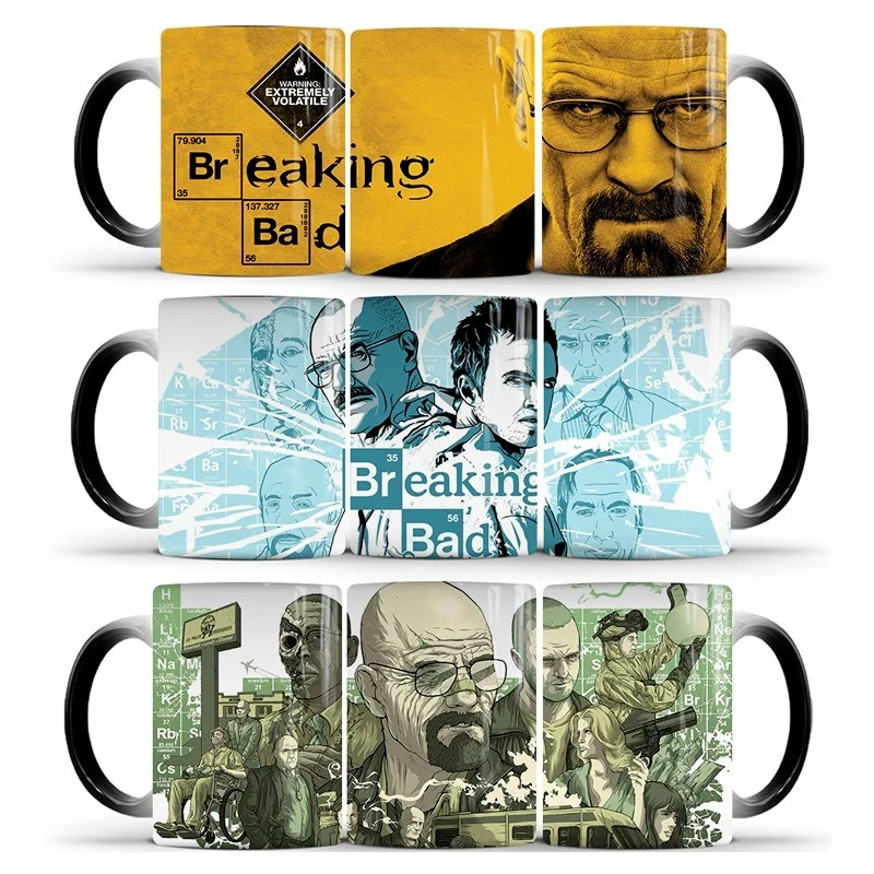 Breaking Bad Discoloration Mug Office Ceramic Thermal Magic Coffee Cup Character Picture Water Cup Birthday Gift
Breaking Bad Discoloration Mug Office Ceramic Thermal Magic Coffee Cup Character Picture Water Cup Birthday Gift