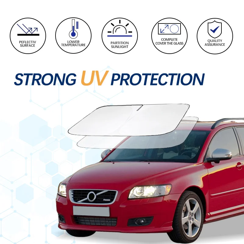 Солнцезащитный козырек на лобовое стекло для Volvo V50 R дизайн солнцезащитный