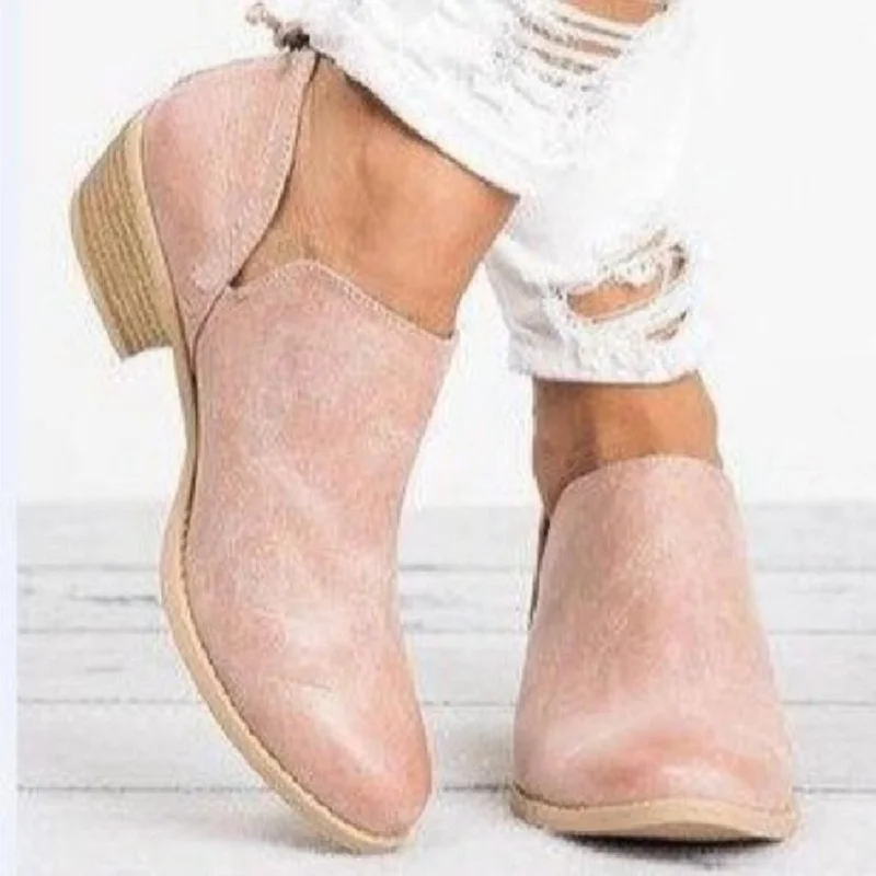 Women's Fashion Spring Autumn Ankle Women Boots Square Heel Slip On Female High Heels Single Shoes Pointed Toe Casual Shoes
Women's Fashion Spring Autumn Ankle Women Boots Square Heel Slip On Female High Heels Single Shoes Pointed Toe Casual Shoes