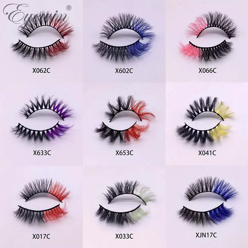 10/20/30/50/80/100/200 Pairs Color Eyelashes Wholesale 3D Mink False Eyelash Multi Colored Fake Lashes for Party Makeup
10/20/30/50/80/100/200 Pairs Color Eyelashes Wholesale 3D Mink False Eyelash Multi Colored Fake Lashes for Party Makeup