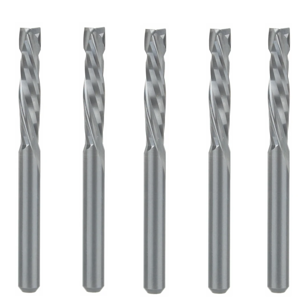 5PCS UP &DOWN Cut 3.175x17mm Two Flutes Spiral Carbide Mill Tool Cutters for CNC Router, Compression Wood End Mill Cutter Bits
5PCS UP &DOWN Cut 3.175x17mm Two Flutes Spiral Carbide Mill Tool Cutters for CNC Router, Compression Wood End Mill Cutter Bits