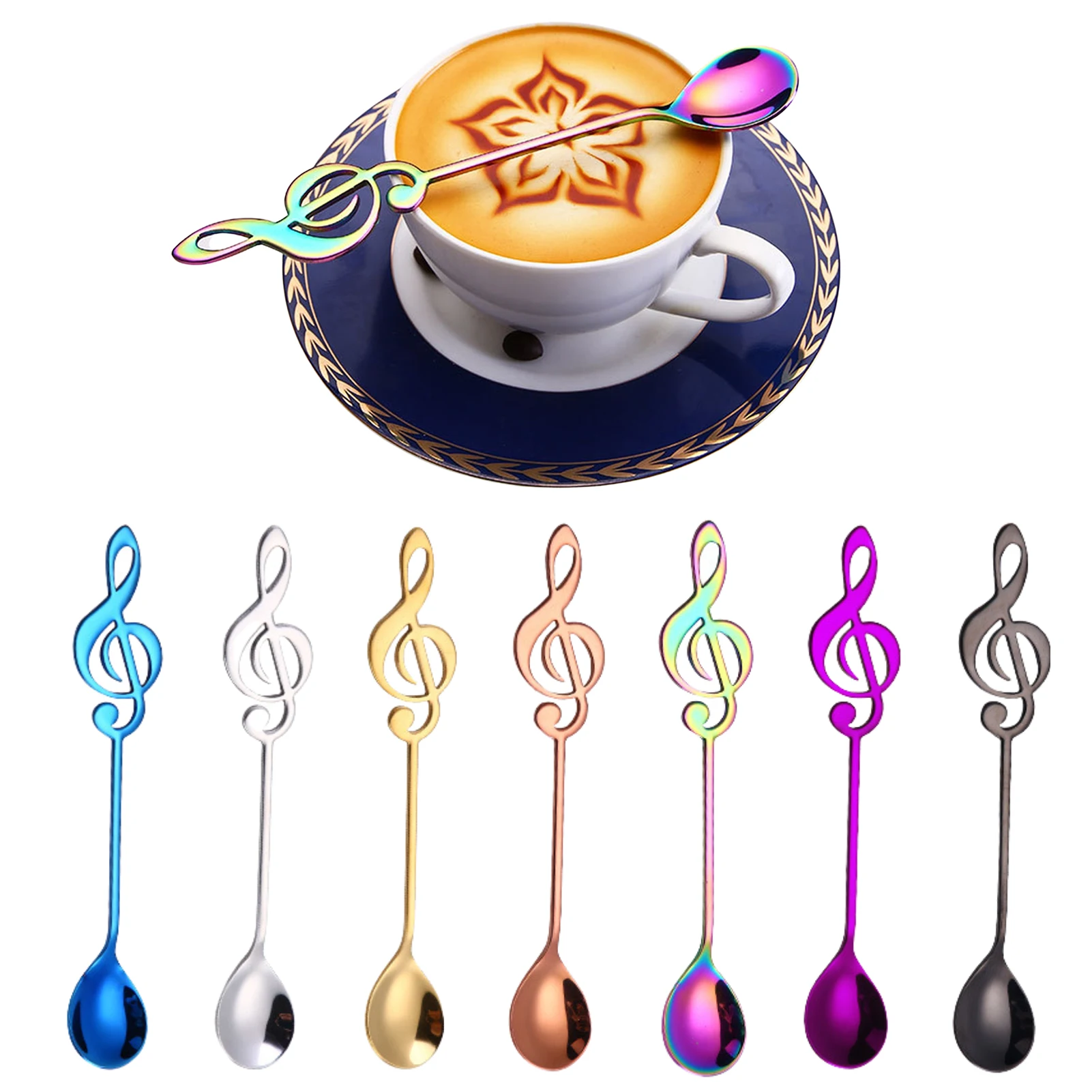 7pcs Staff Musical Notation Note Teaspoon Set Creative Dessert Spoons Coffee Spoons Tableware For Daily Use Wedding Party Kitche
7pcs Staff Musical Notation Note Teaspoon Set Creative Dessert Spoons Coffee Spoons Tableware For Daily Use Wedding Party Kitche