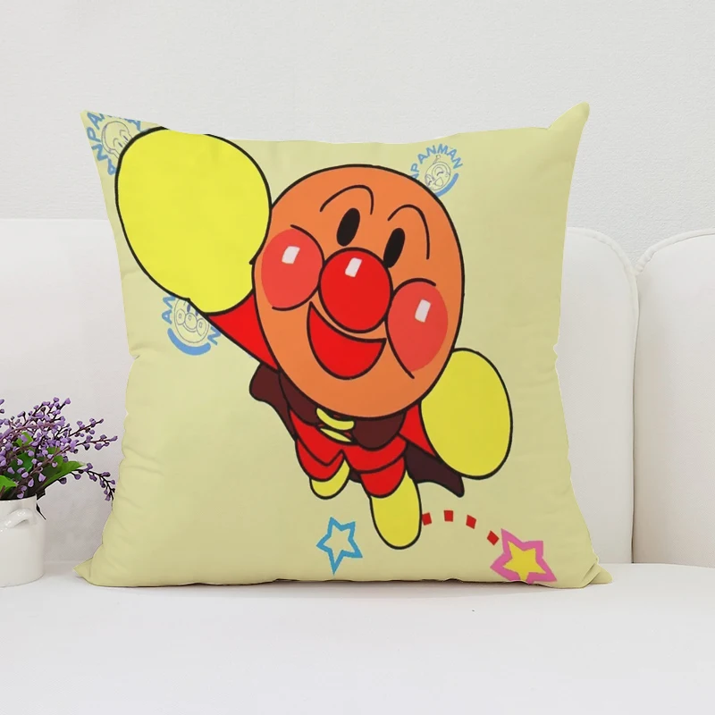 

Anpanman Pillow Cover Decorative Pillows Covers Pillowcase 40x40 Cushions Home Decor Pillowcases 50x50 Car Decoration Sofa 45x45