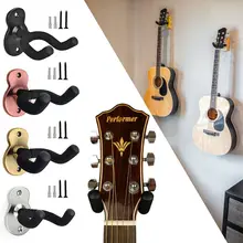 Universal Metal Guitar Hanger Hook Wall Mount Non-slip Stand Display Rack For Electric Guitar Ukulele Instrument Accessories