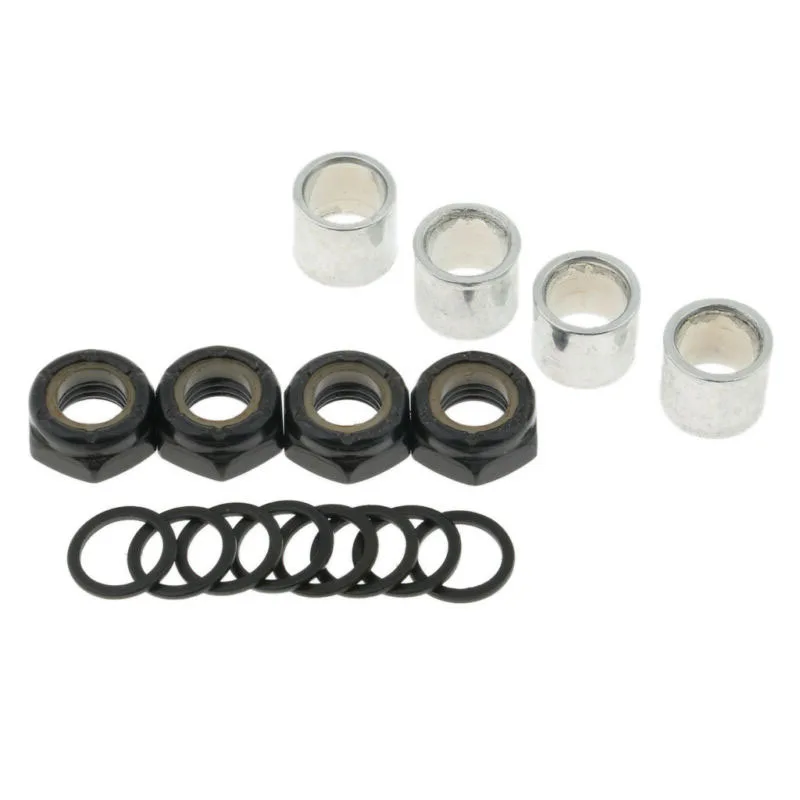 Skateboard Bearing Spacers Washers Nuts Speed Kit Longboard Repair Rebuild Iron Black/ GoldSkateboard Repair Parts
Skateboard Bearing Spacers Washers Nuts Speed Kit Longboard Repair Rebuild Iron Black/ GoldSkateboard Repair Parts