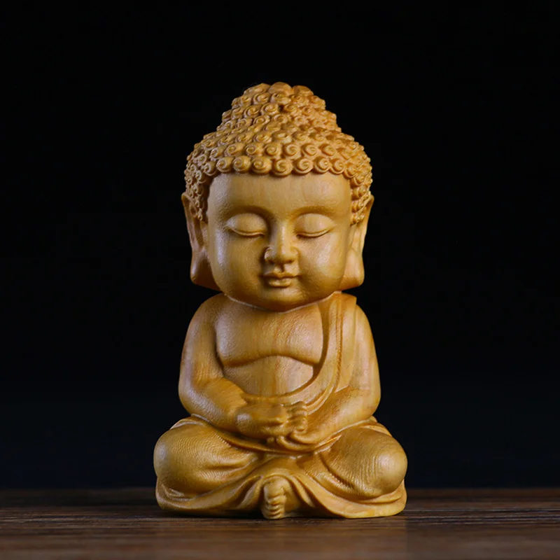 Buddha Statue Wood Sakyamuni Boxwood Wooden Crafts Home Decor Car House Decoration Sculpture Handmade Shakya Muni Ornaments
Buddha Statue Wood Sakyamuni Boxwood Wooden Crafts Home Decor Car House Decoration Sculpture Handmade Shakya Muni Ornaments