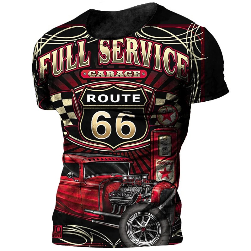 Retro 66 Route Men's T-shirt 3D Printed Biker Motor Men's T-shirt Plus Size T-shirt Route 66 Racing Short Sleeve Camo
Retro 66 Route Men's T-shirt 3D Printed Biker Motor Men's T-shirt Plus Size T-shirt Route 66 Racing Short Sleeve Camo