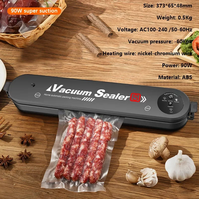 280mm Vacuum Food Sealer Automatic Household Food Xiomi Vacuum Sealer Packaging Machine For Food Storage With 10Pcs Vacuum Bags
280mm Vacuum Food Sealer Automatic Household Food Xiomi Vacuum Sealer Packaging Machine For Food Storage With 10Pcs Vacuum Bags