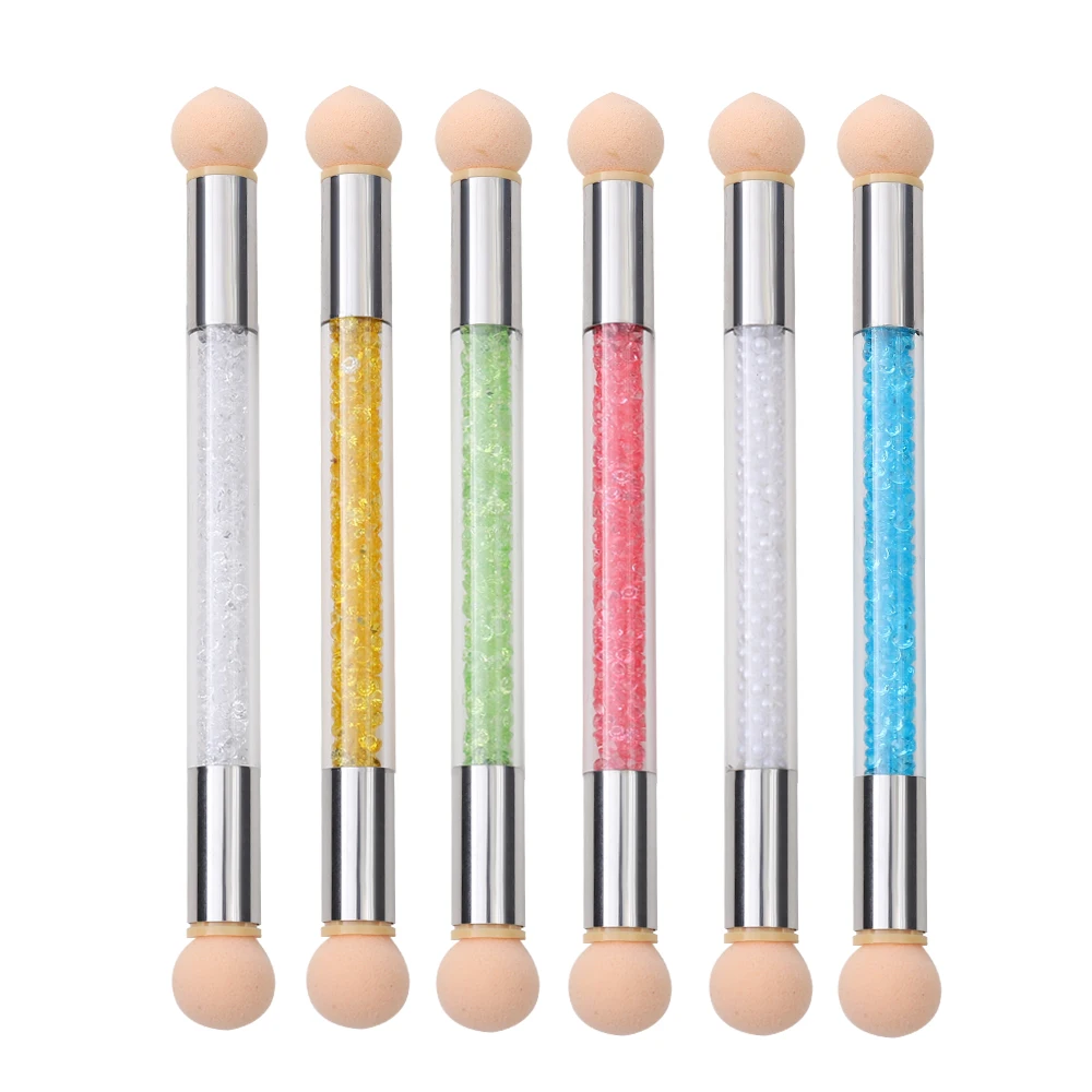 1pcs DIY Nail Art Double Head Gradient Shade Pen Rhinestone Handle Nail Sponge Head Nail Art Brush For Nail Art Painting Tools
1pcs DIY Nail Art Double Head Gradient Shade Pen Rhinestone Handle Nail Sponge Head Nail Art Brush For Nail Art Painting Tools