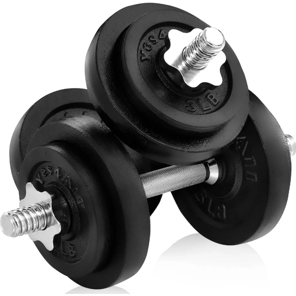 

Yes4All 50 lbs Adjustable Dumbbell Weight Set For Home Gym, Cast Iron Dumbbell, Pair adjustable dumbbell dumbbells set