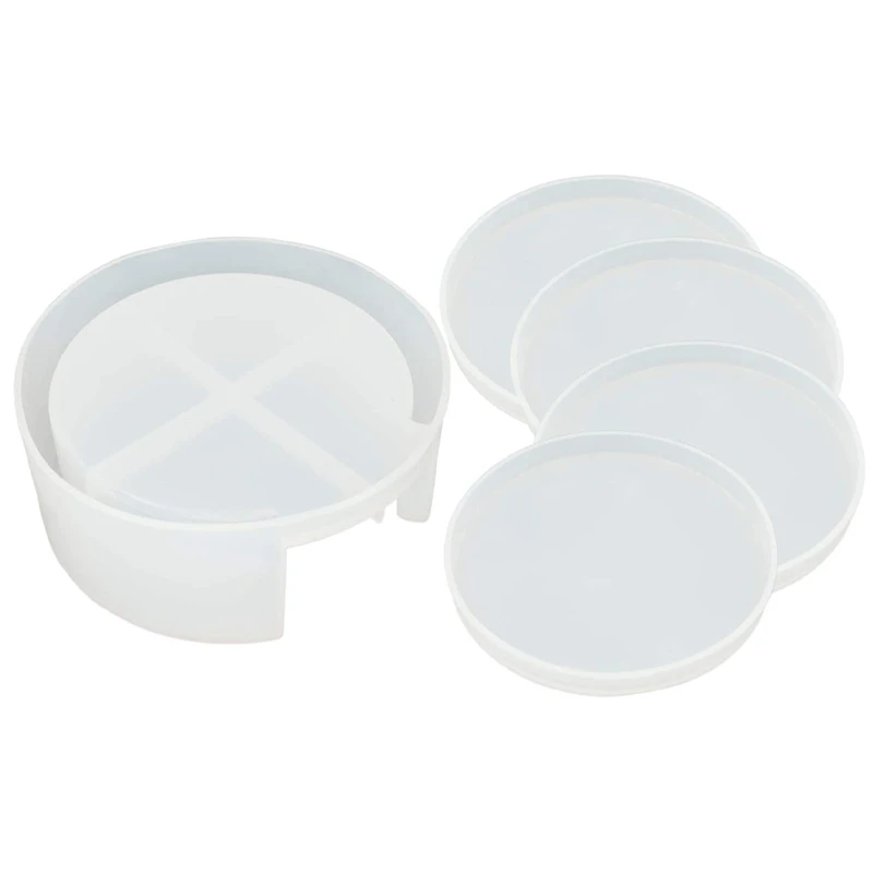 Coaster Resin Mold, Coaster Storage Box Mold, With 4 Round Coaster Molds, Suitable For DIY Epoxy Resin, Coaster
Coaster Resin Mold, Coaster Storage Box Mold, With 4 Round Coaster Molds, Suitable For DIY Epoxy Resin, Coaster