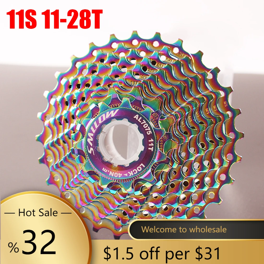 Ultraligh Flywheel Card 11 Speed Road Bike Cassette 9/10/11S 11-28 T for Bicycle Freewheel Chrome Molybdenum Steel Cycling Parts
Ultraligh Flywheel Card 11 Speed Road Bike Cassette 9/10/11S 11-28 T for Bicycle Freewheel Chrome Molybdenum Steel Cycling Parts
