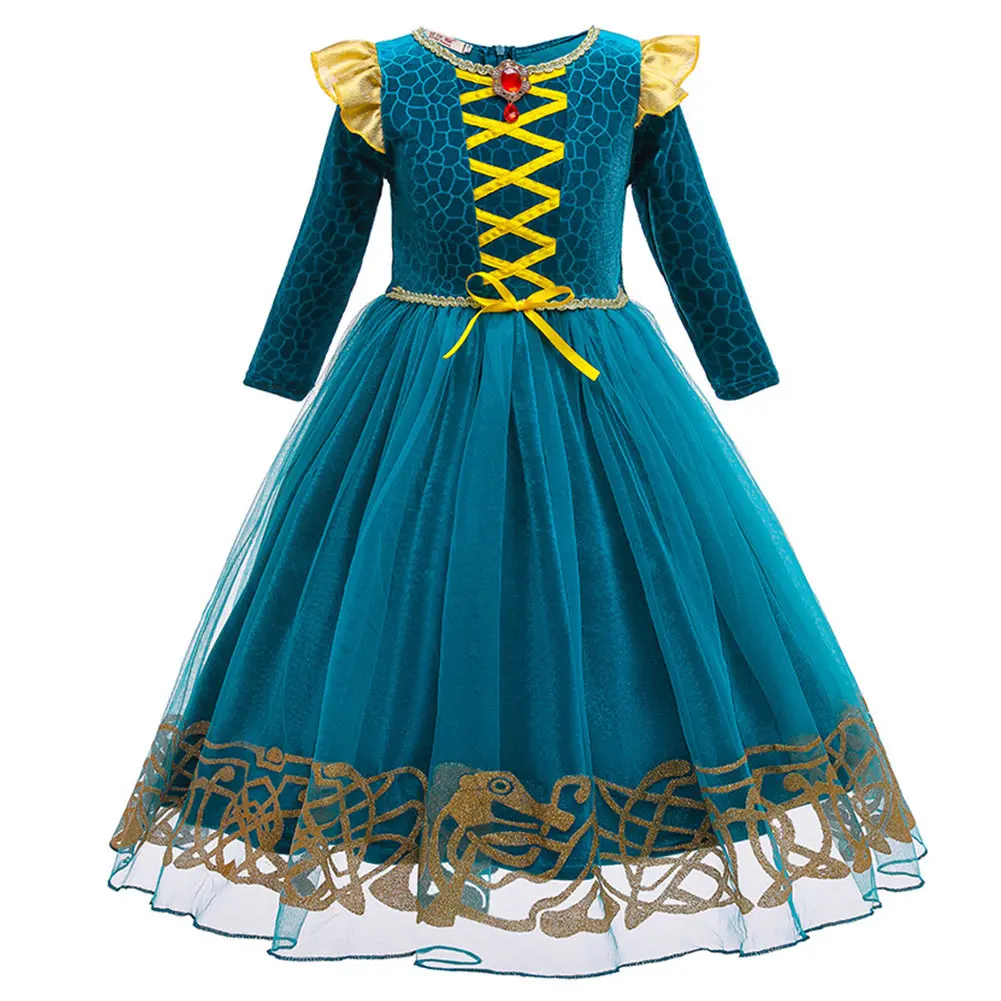 Merida Cosplay Costume Kids Girls Princess Mesh Dress Outfits Halloween Carnival Suit
Merida Cosplay Costume Kids Girls Princess Mesh Dress Outfits Halloween Carnival Suit