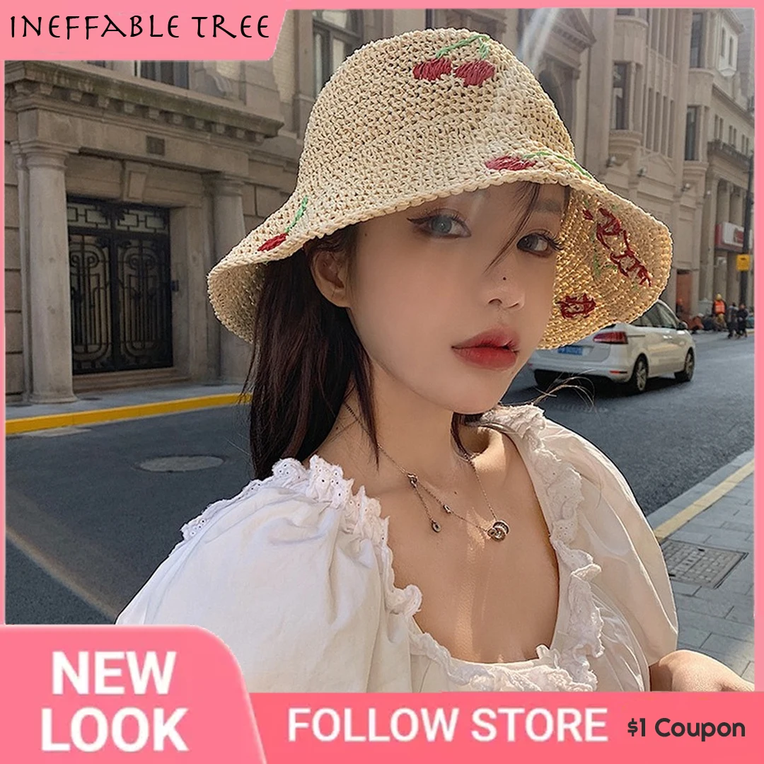 Summer Cherry Straw Hats For Woman Beach Sun Hats Leisure Journey Outdoors Vacation Accessories UV Protection Big Brimmed Hat
Summer Cherry Straw Hats For Woman Beach Sun Hats Leisure Journey Outdoors Vacation Accessories UV Protection Big Brimmed Hat