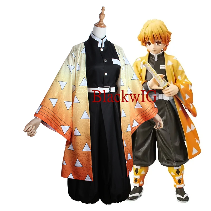 Anime Demon Slayer Agatsuma Zenitsu Cosplay Costumes Halloween Party Kisatsutai Uniform Set For Women Girls Suit In Stock
Anime Demon Slayer Agatsuma Zenitsu Cosplay Costumes Halloween Party Kisatsutai Uniform Set For Women Girls Suit In Stock