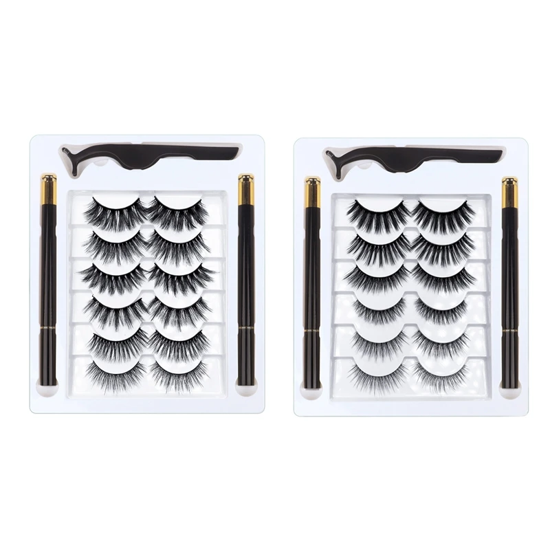 Magnetic Eyeliner And Eyelashes Kit 3D Magnetic Eyelashes Kit With 6 Pairs Reusable Eyelashes, Tweezers And Eyeliner
Magnetic Eyeliner And Eyelashes Kit 3D Magnetic Eyelashes Kit With 6 Pairs Reusable Eyelashes, Tweezers And Eyeliner