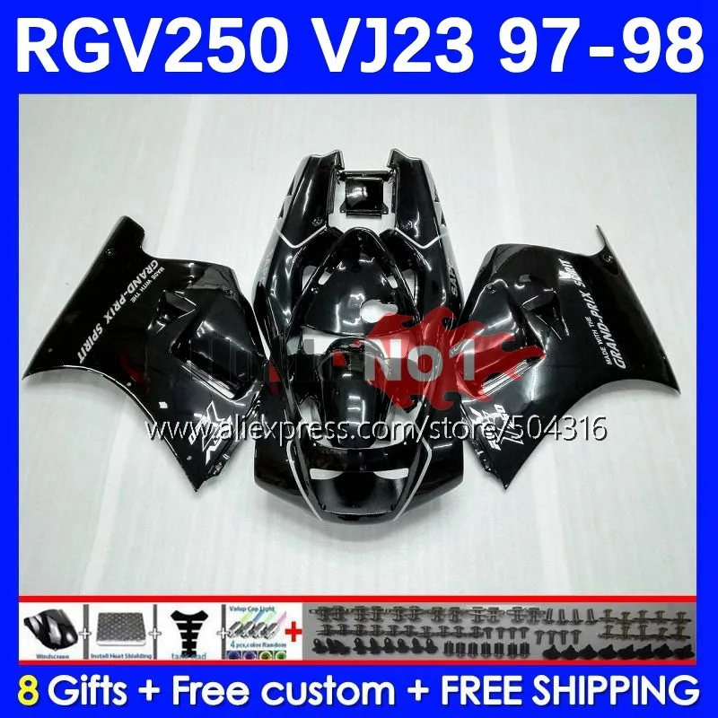 Bodys For SUZUKI RGVT250 SAPC RGV 250 VJ23 97-98 42MC.66 RGV-250 VJ 23 RGVT-250 RGV250 97 98 1997 1998 Fairing Kit factory blk
Bodys For SUZUKI RGVT250 SAPC RGV 250 VJ23 97-98 42MC.66 RGV-250 VJ 23 RGVT-250 RGV250 97 98 1997 1998 Fairing Kit factory blk
