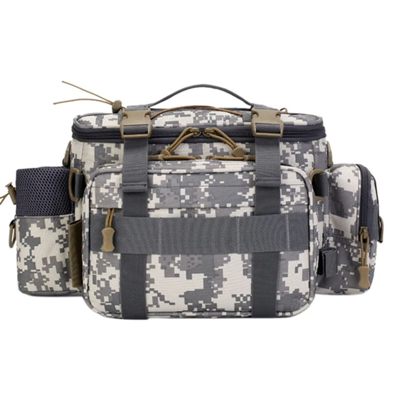 Shoulder Bag Luya Bag Multi-Function Fishing Bag Single Shoulder Oblique Waist Bag Bait Bag Gray Camouflage
Shoulder Bag Luya Bag Multi-Function Fishing Bag Single Shoulder Oblique Waist Bag Bait Bag Gray Camouflage