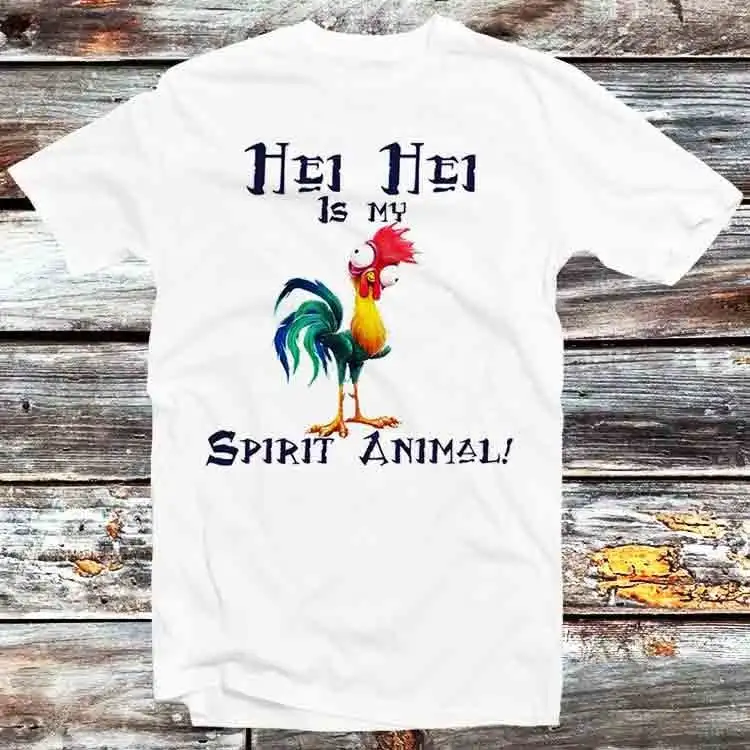 Футболка Hei Is My Spirit с изображением животного курицы винтажный Ретро классный топ