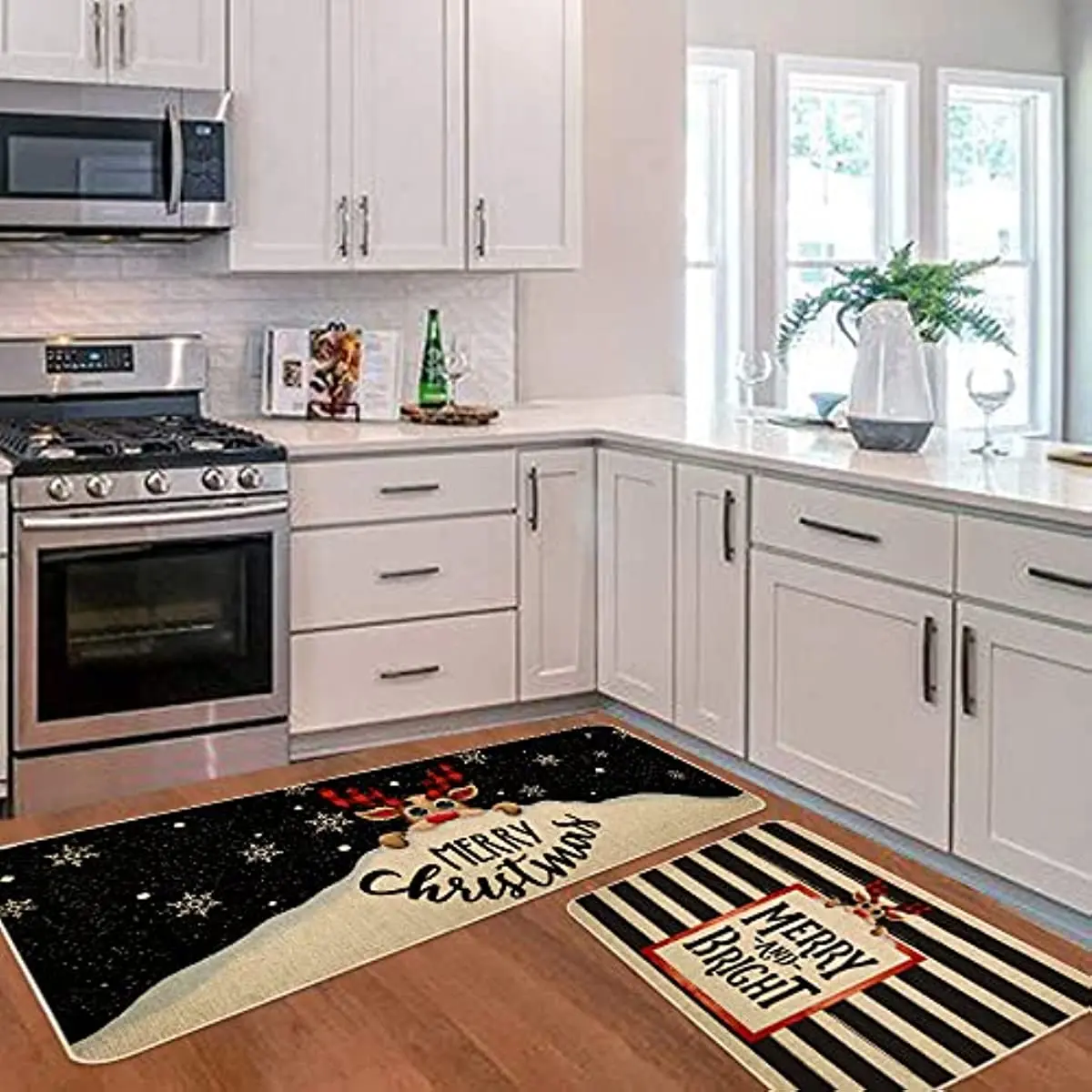 Рождественские декоративные кухонные коврики, Нескользящие Коврики для дома, сезонный кухонный напольный коврик, домашний декор
Рождественские декоративные кухонные коврики, Нескользящие Коврики для дома, сезонный кухонный напольный коврик, домашний декор