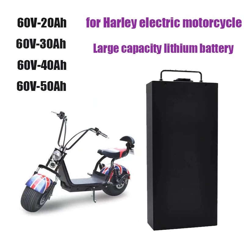 Водонепроницаемый литиевый аккумулятор Harley 18650 60 в 50 Ач для двухколесного складного электрического скутера Citycoco
Водонепроницаемый литиевый аккумулятор Harley 18650 60 в 50 Ач для двухколесного складного электрического скутера Citycoco